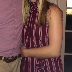 Striped Halter Neck jumpsuit